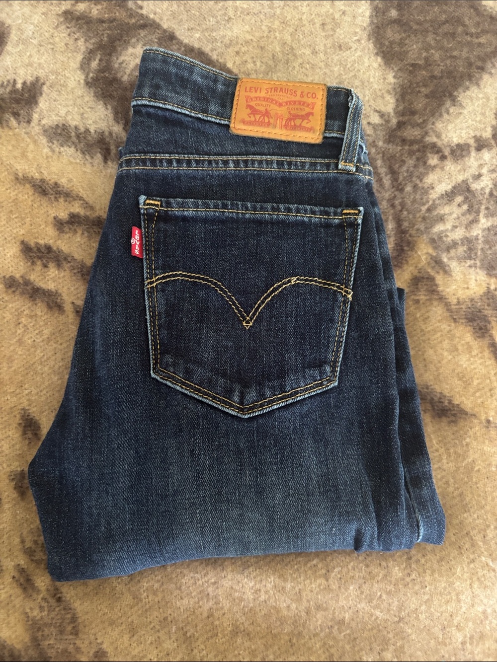 Levi's woman’s Indigo Blue Slim Straight Jeans